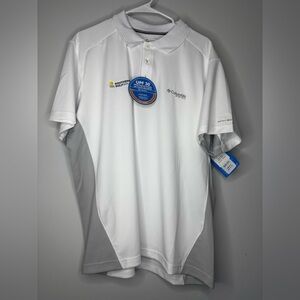 Columbia Men’s White UPF 30 Short Sleeve Polo
